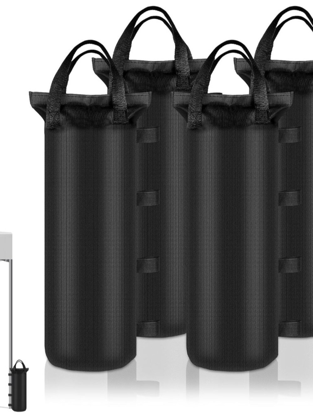 4 Pack Sand Bags 6x20 inch Heavy Duty for Canopy Tent Weights